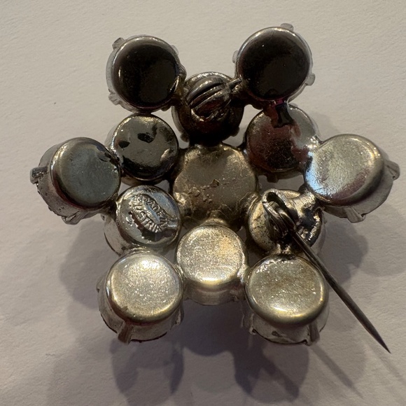 Vintage Austrian crystal broach - Picture 4 of 4